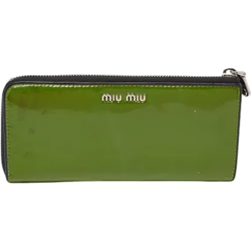 Pre-owned Leder portemonnaies - Miu Miu Pre-owned - Modalova