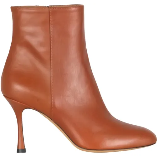 Leather Heeled Boots for Women , female, Sizes: 7 UK - Roberto Festa - Modalova
