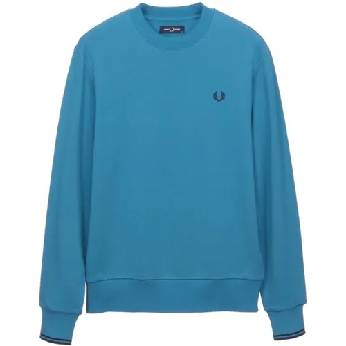 Bouclé Rundhals Sweatshirt , Herren, Größe: XL - Fred Perry - Modalova