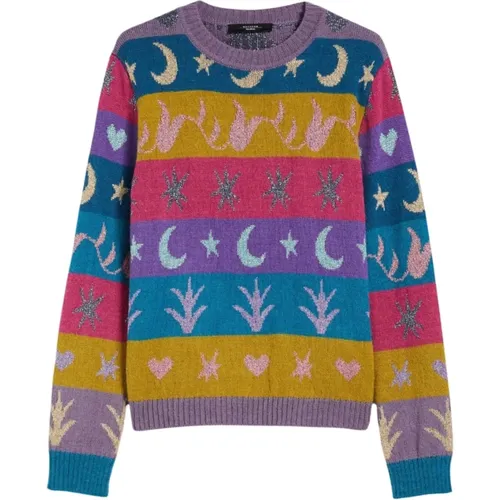 Alpaca and Wool Crewneck Sweater , female, Sizes: S, L, M, XS - Max Mara - Modalova
