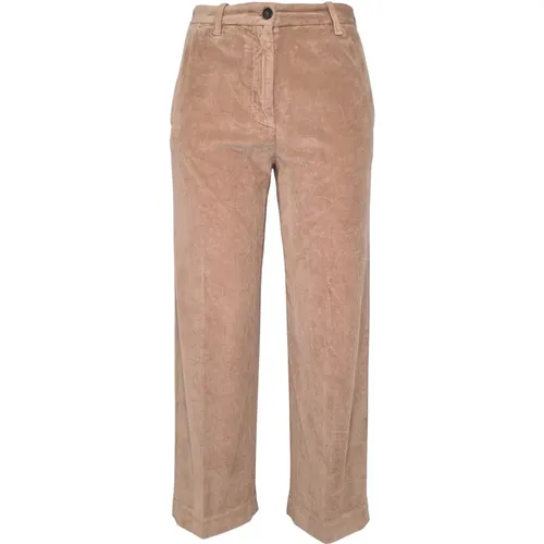 Samt Weite Cordhose , Damen, Größe: W25 - Nine In The Morning - Modalova