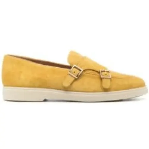 Rubber-Sole Monk Shoes , female, Sizes: 5 UK, 6 UK, 3 UK, 4 1/2 UK, 6 1/2 UK, 5 1/2 UK, 4 UK - Santoni - Modalova