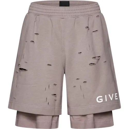 Shorts with White/Blue Accents , male, Sizes: XL, L, M, S - Givenchy - Modalova
