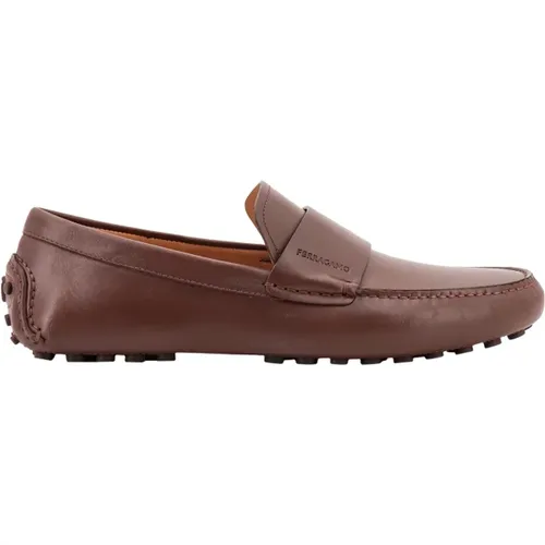 Braune Loafer Schuhe Ss23 , Herren, Größe: 39 EU - Salvatore Ferragamo - Modalova