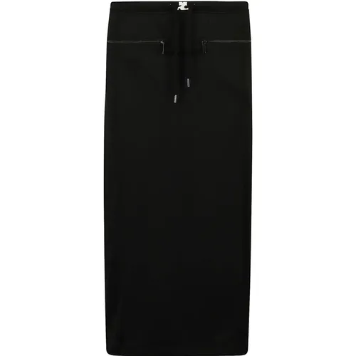 Long Skirt with Tracksuit Interlock , female, Sizes: M - Courrèges - Modalova