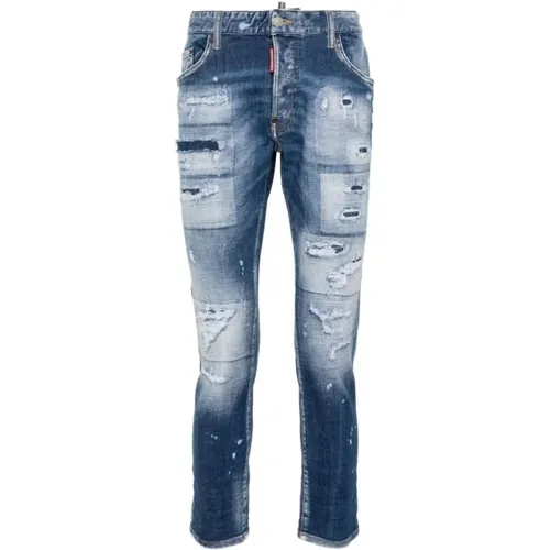 Navy Skater Jeans Upgrade , Herren, Größe: 2XL - Dsquared2 - Modalova