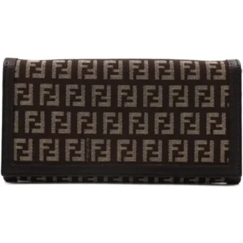 Pre-owned Canvas wallets , female, Sizes: ONE SIZE - Fendi Vintage - Modalova