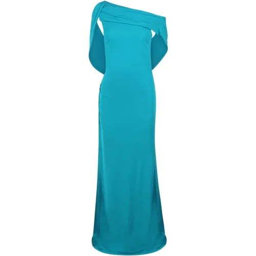 Elegant Cady Crêpe Long Dress , female, Sizes: XS - alberta ferretti - Modalova