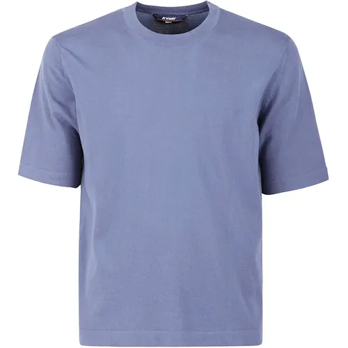 Blaue T-Shirts und Polos , Herren, Größe: XL - K-way - Modalova