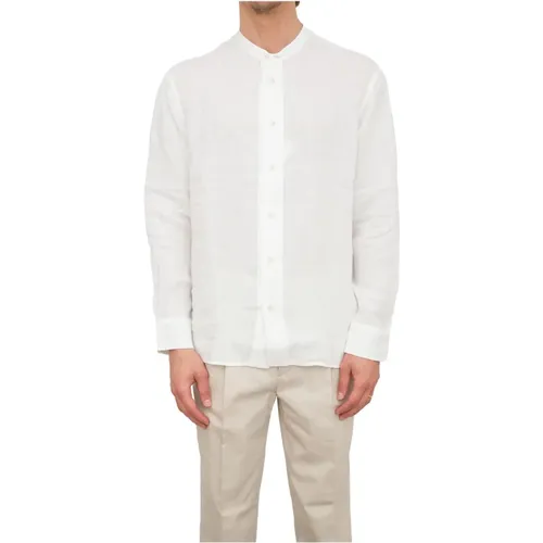 Weißes Stoffhemd , Herren, Größe: XL - Paolo Pecora - Modalova