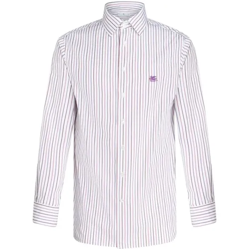 Roma Logo Striped Shirt , male, Sizes: XL, 3XL, L, 5XL - ETRO - Modalova