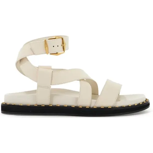 Flache Sandalen mit überkreuzten Riemen - Jimmy Choo - Modalova