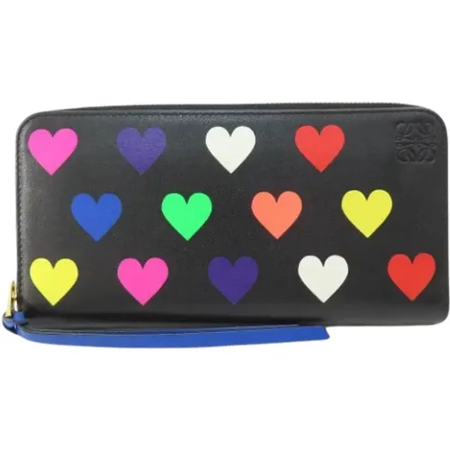 Pre-owned Leather wallets , female, Sizes: ONE SIZE - Loewe Pre-owned - Modalova