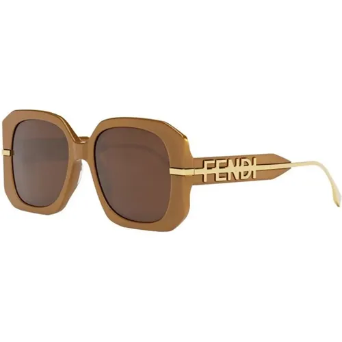 Dark /Other Sunglasses , female, Sizes: 55 MM - Fendi - Modalova