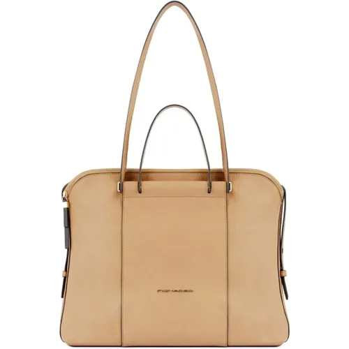 Women`s Bags Handbag Beige Ss22 , female, Sizes: ONE SIZE - Piquadro - Modalova