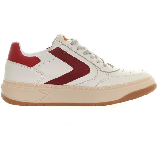 Mens Shoes Sneakers White, Red Ss24 , male, Sizes: 11 UK, 9 UK, 7 UK, 8 UK, 10 UK, 6 UK - Valsport 1920 - Modalova