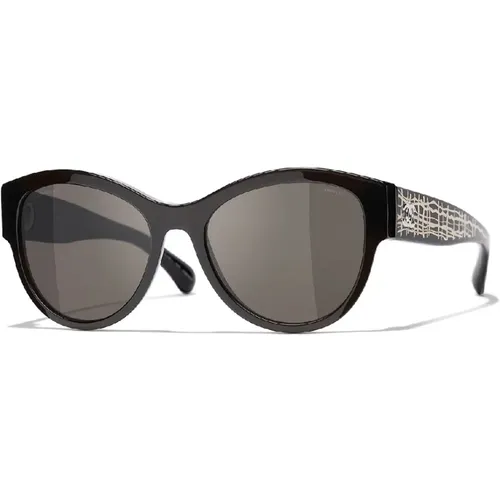 Pantos Sunglasses in with Lenses , female, Sizes: 54 MM - Chanel - Modalova