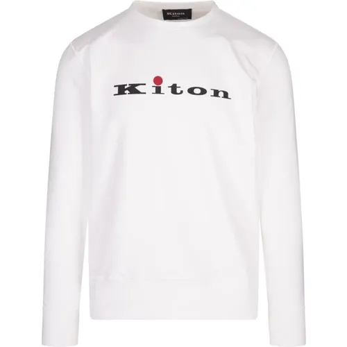 Crew Neck Sweatshirt Logo , male, Sizes: M, 2XL, L, XL - Kiton - Modalova