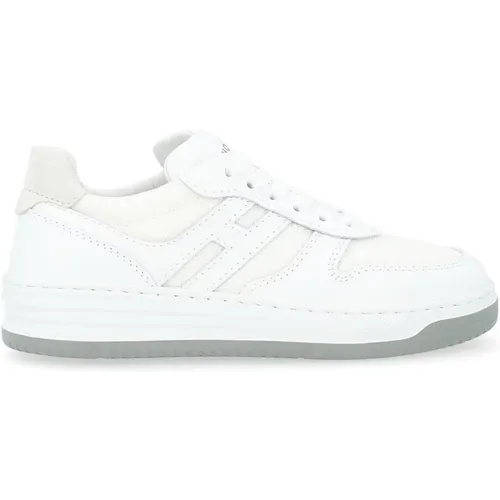 Weiße Ledersneaker H630 , Damen, Größe: 37 1/2 EU - Hogan - Modalova