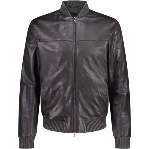 Premium Leather Biker Jacket , male, Sizes: 2XL - Gimo's - Modalova