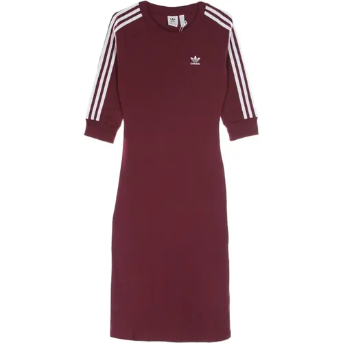 Adicolor Kleid mit 3 Streifen , Damen, Größe: L - Adidas - Modalova