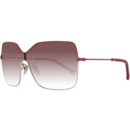 Rote Damen Sonnenbrille Mono Linse - Carolina Herrera - Modalova