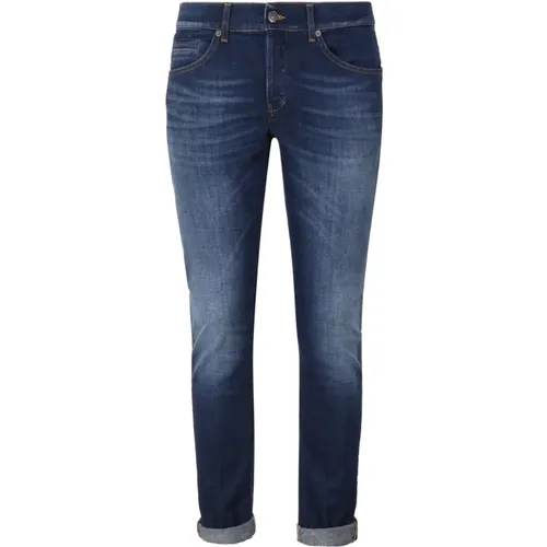 Blaue Jeans mit 98% Baumwolle , Herren, Größe: W30 - Dondup - Modalova