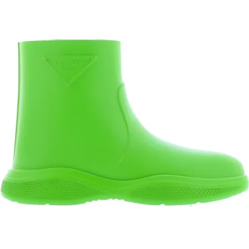 Stylish Logo Rubber Boots , female, Sizes: 3 UK, 5 UK, 6 UK - Prada - Modalova