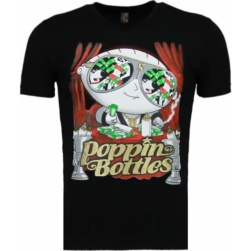 Poppin Stewie - T-shirt , male, Sizes: XL - Local Fanatic - Modalova