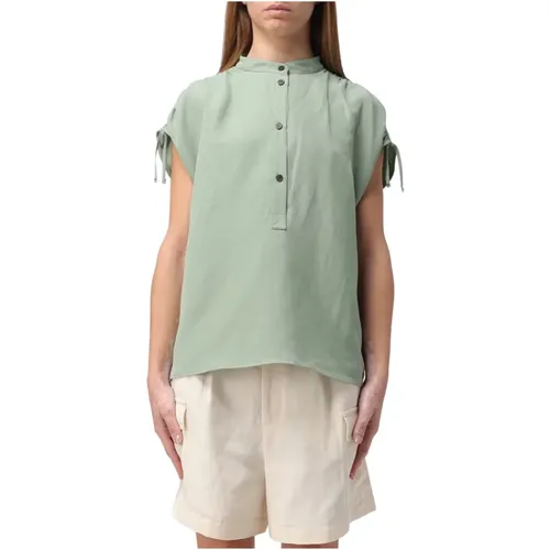 Sleeveless Checkered Shirts , female, Sizes: M, XS, S - Woolrich - Modalova