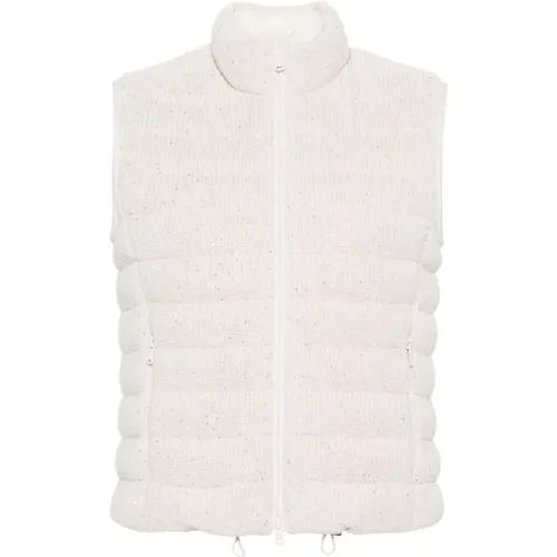 Sequin Knit Sleeveless Coat , female, Sizes: XS, S, 2XS - BRUNELLO CUCINELLI - Modalova