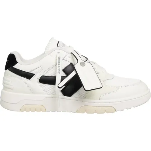 Schmale Schnürsneaker Einfaches Muster Off - Off White - Modalova