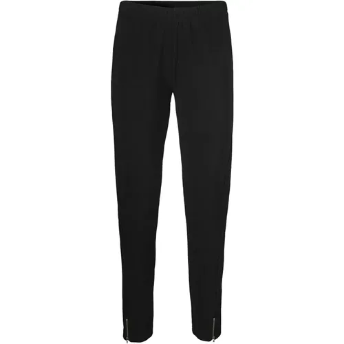 Einfache und stilvolle Leggings mit Reißverschlussdetails , Damen, Größe: L - Masai - Modalova