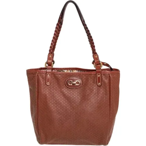 Pre-owned Leather totes , female, Sizes: ONE SIZE - Salvatore Ferragamo Pre-owned - Modalova