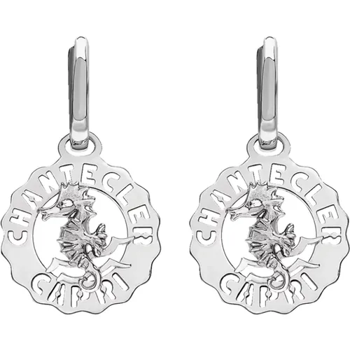 Et Voilà Logo Silver Earrings , female, Sizes: ONE SIZE - Chantecler - Modalova