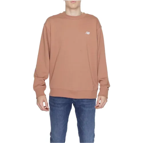 Long Sleeve Round Neck Sweatshirt , male, Sizes: S, L, M, XS - New Balance - Modalova