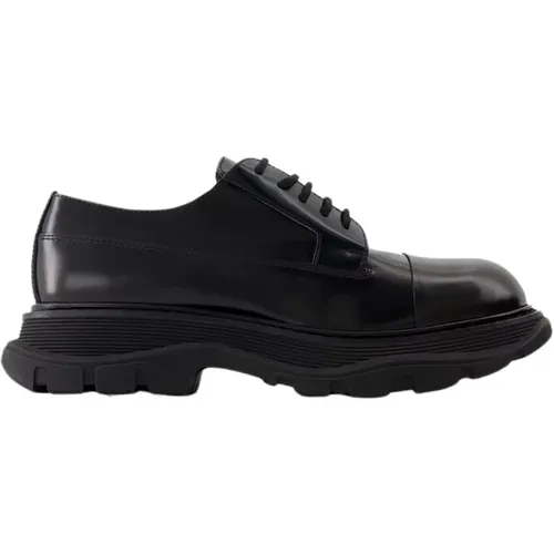 Leather Treadslick Loafers , male, Sizes: 7 UK - alexander mcqueen - Modalova
