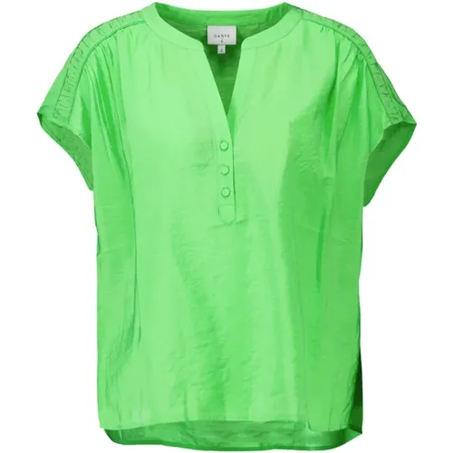 Top with V-Neck and Pleated Details , female, Sizes: M, XS, L, S - Dante 6 - Modalova