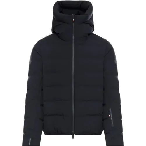 Schwarze Daunenjacke mit Reißverschluss - Moncler - Modalova