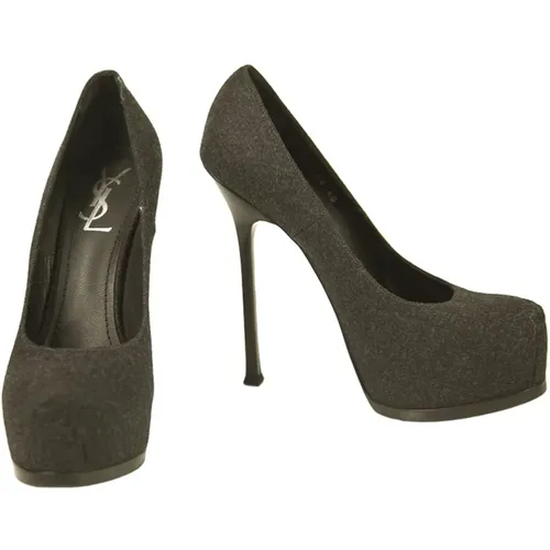 Pre-owned Round toe Platform Pumps , female, Sizes: 7 UK - Yves Saint Laurent Vintage - Modalova