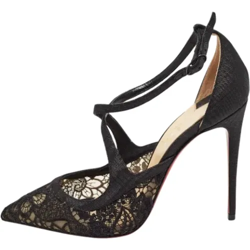 Pre-owned Canvas heels , female, Sizes: 3 1/2 UK - Christian Louboutin Pre-owned - Modalova