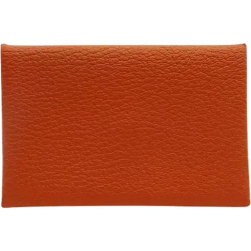 Pre-owned Leather wallets , female, Sizes: ONE SIZE - Hermès Vintage - Modalova