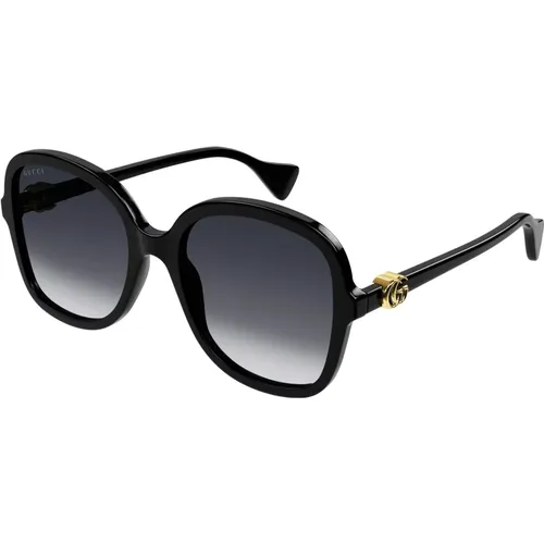 Grey Shaded Sonnenbrillen , Damen, Größe: 56 MM - Gucci - Modalova