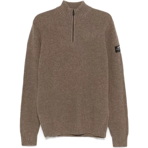 Brauner Chunky Strickpullover , Herren, Größe: M - ECOALF - Modalova