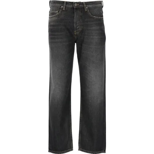 Grey Cotton Jeans for Men , male, Sizes: W30, W32, W33, W31, W34 - Golden Goose - Modalova