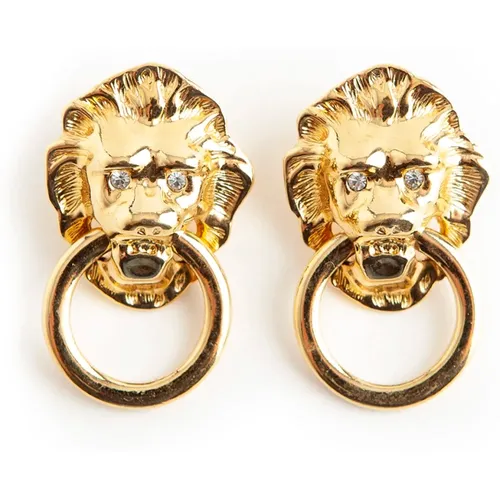 Pre-owned lion ring earrings , female, Sizes: ONE SIZE - Kenneth Jay Lane Pre-owned - Modalova