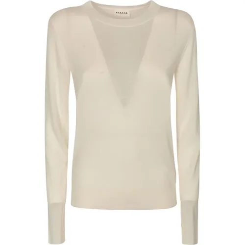 Cream Sweater Maglia , female, Sizes: S - P.a.r.o.s.h. - Modalova