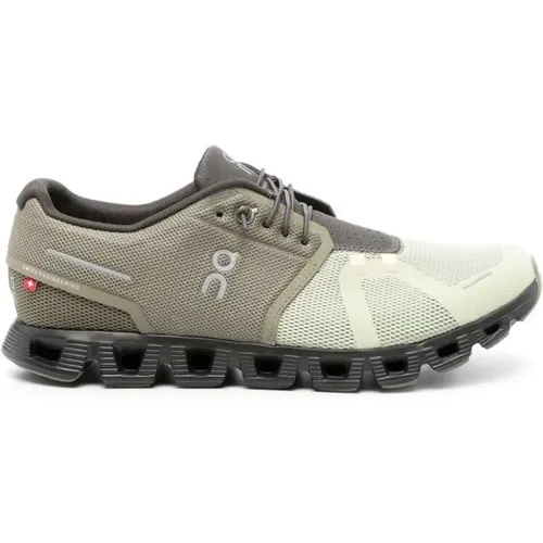 Green Mesh Sneaker with Reflective Details , male, Sizes: 8 UK - ON Running - Modalova