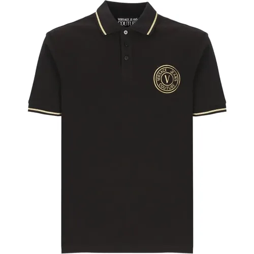 T-shirts and Polos , male, Sizes: S, XS, 2XL, M, 3XL, L, XL - Versace Jeans Couture - Modalova