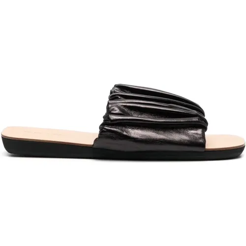 Leather Slide Sandals , female, Sizes: 5 UK, 3 UK, 6 1/2 UK, 5 1/2 UK - Jil Sander - Modalova